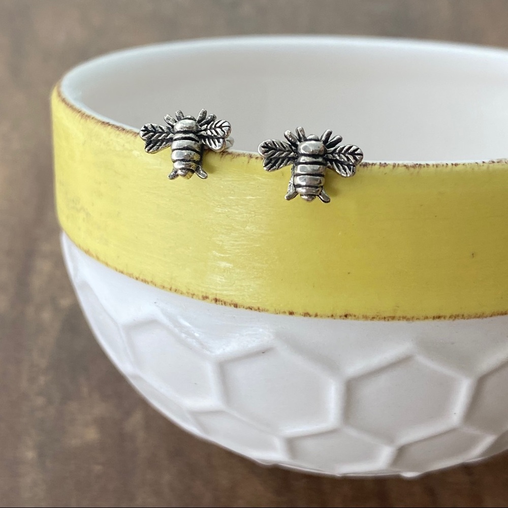 Sterling Silver Honeybee Earrings from Hawaii